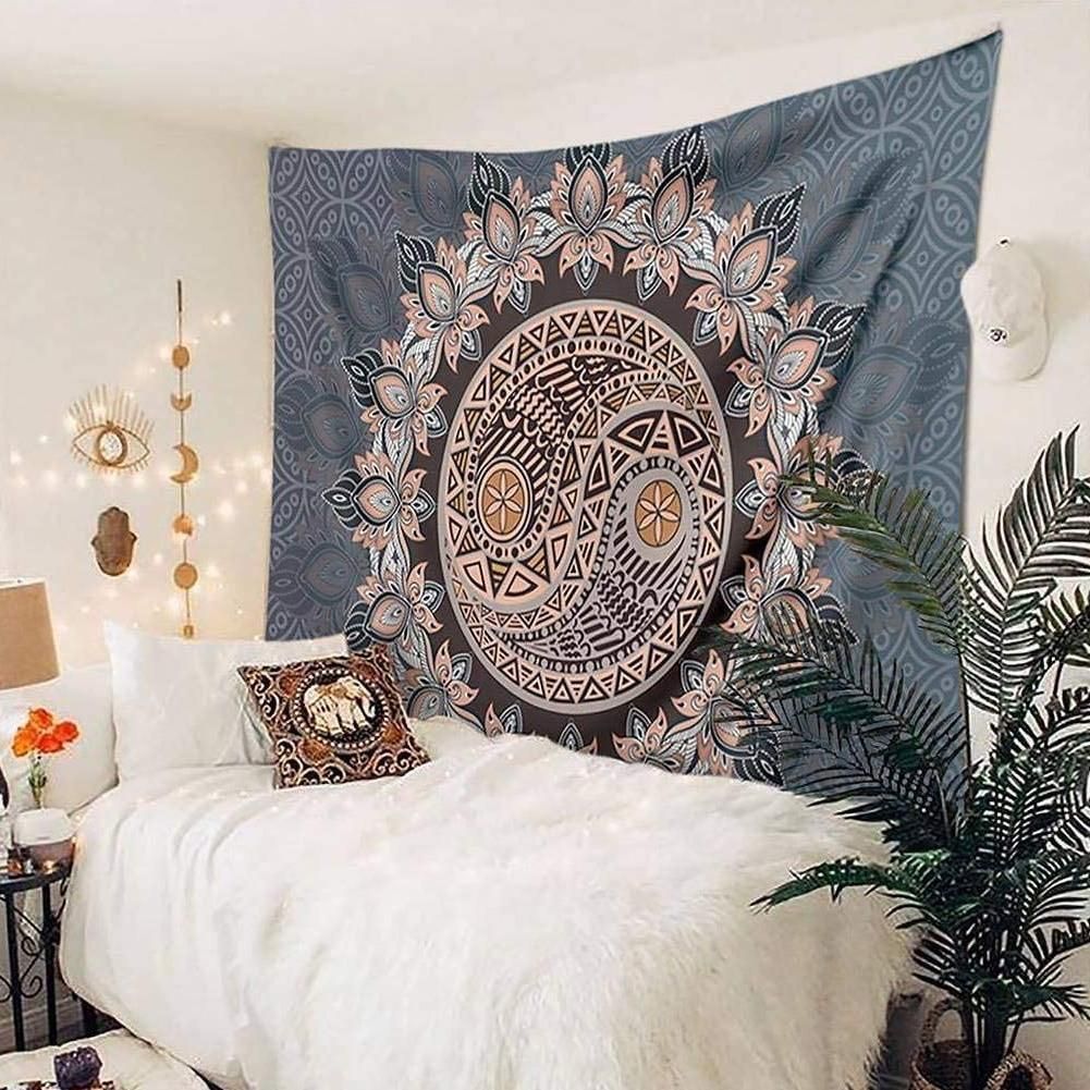Floral Yin Yang Tapestry -   17 room decor Indie tapestries ideas