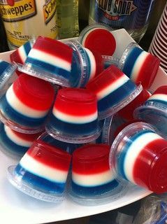 4th of July Jello Shots -   18 4th of july food ideas