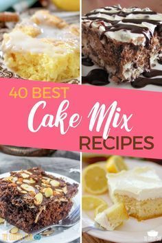 40 BEST CAKE MIX RECIPES | The Country Cook -   18 cake Mix ideas