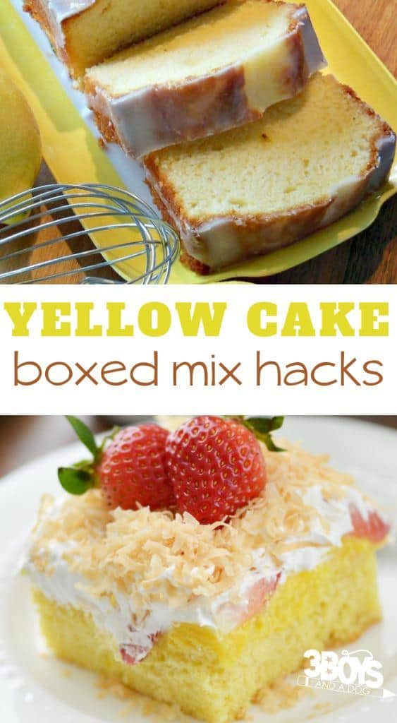 Yellow Cake Mix Recipe Ideas -   18 cake Mix ideas