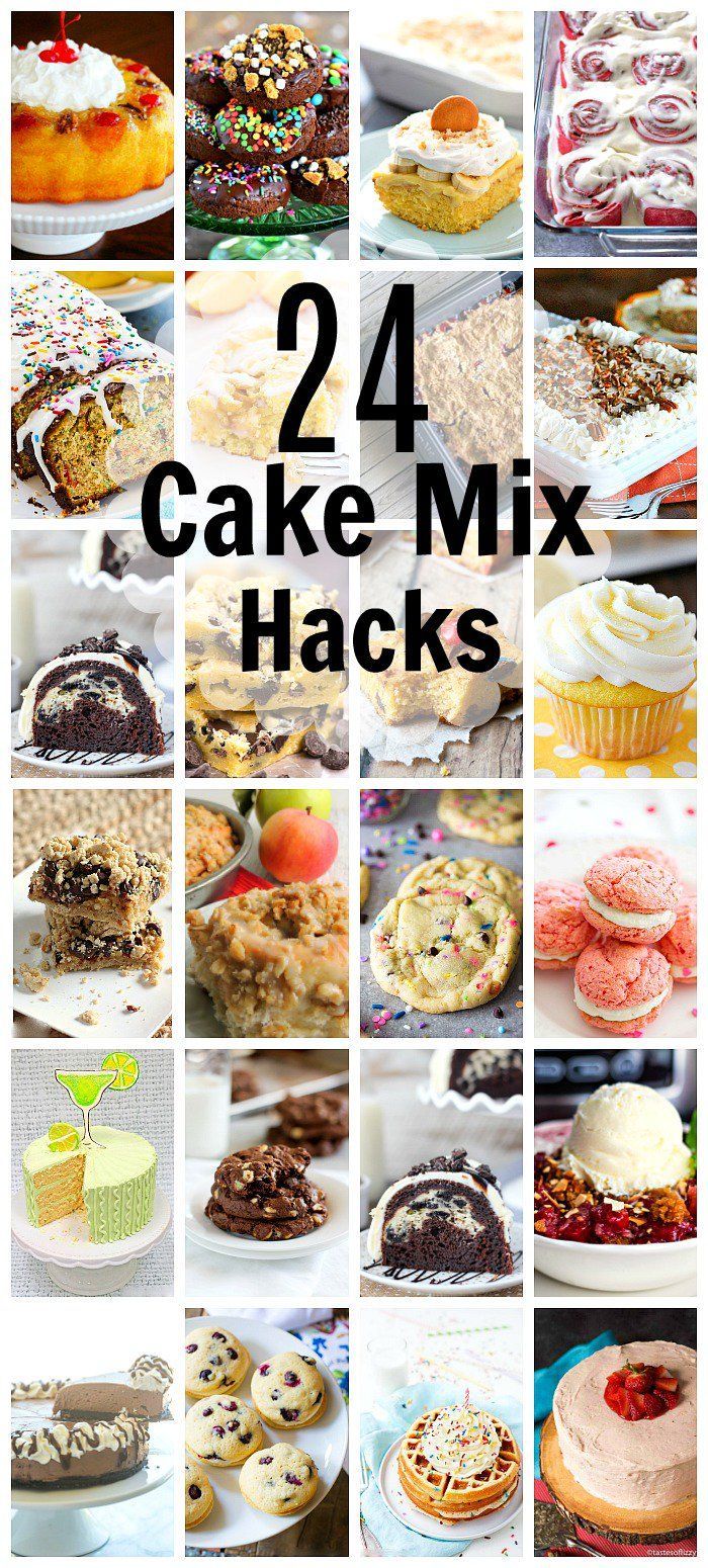 24 Can't Miss Cake Mix Hacks -   18 cake Mix ideas