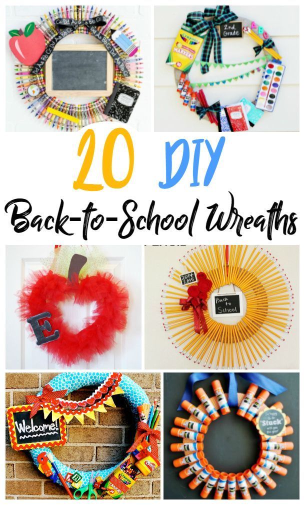 20 Wreaths to Welcome Back to School -   18 DIY Clothes For School classroom ideas
