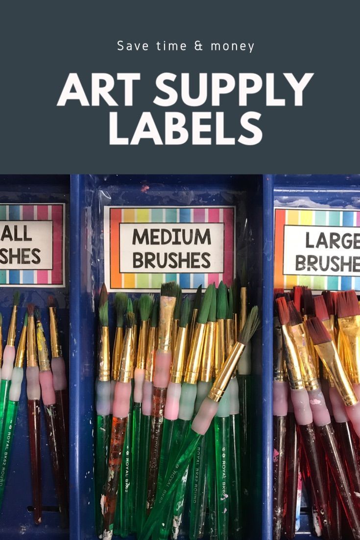 ART supply Labels- never lose or waste supplies again! -   18 DIY Clothes For School classroom ideas
