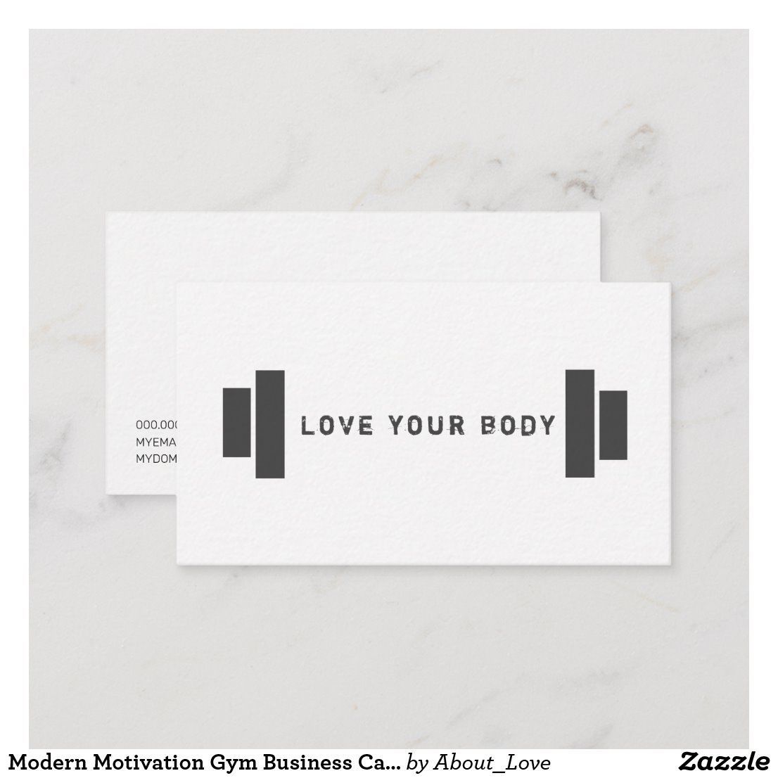 Modern Motivation Gym Business Card | Zazzle.com -   18 fitness Gym logo ideas