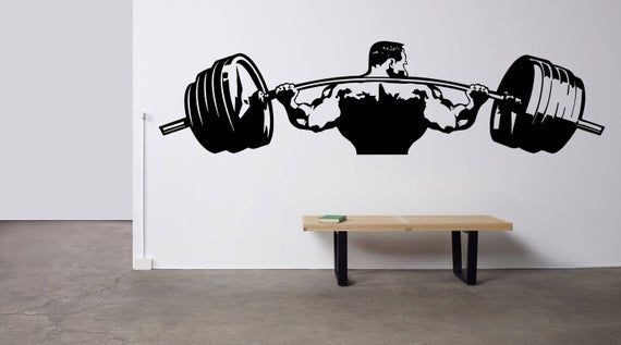 Crossfit Fitness Club Gym Logo Sport Barbell Workout Motivation Muscle Training Custom Room Vinyl Sticker Mural Decal Art Decor NA173 -   18 fitness Gym logo ideas