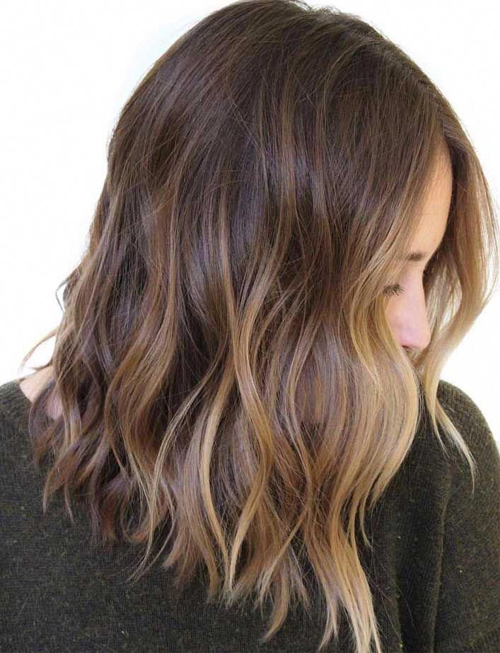 49 Beautiful Light Brown Hair Color To Try For A New Look -   18 hairstyles Bob balayage highlights ideas