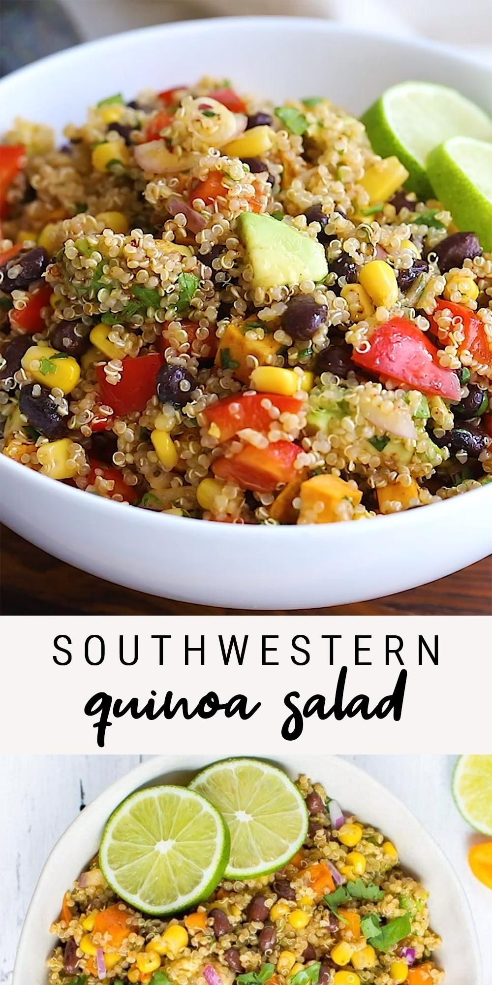 Easy Healthy Southwest Quinoa Salad | Vegan Recipe -   18 healthy dinner recipes ideas