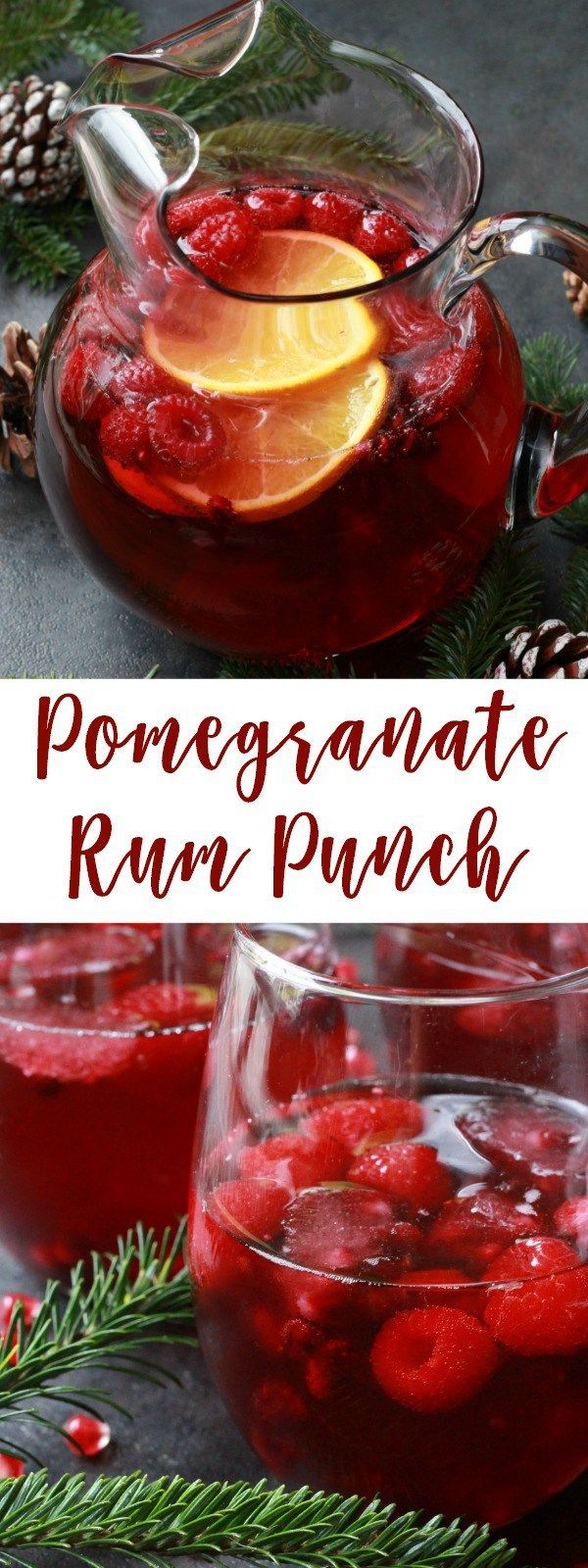 Pomegranate Rum Punch - The Lucky Pear -   18 holiday Drinks with rum ideas
