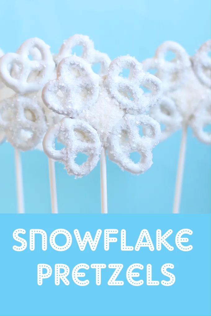 snowflake pretzels -   18 holiday Easter baby shower ideas
