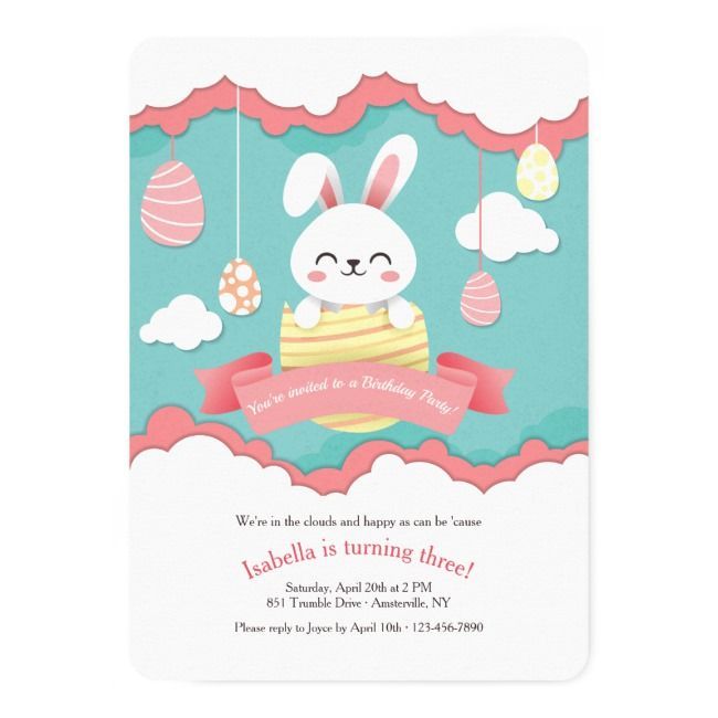 Create your own Invitation -   18 holiday Easter baby shower ideas