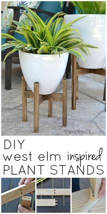 Easy DIY Wooden Plant Stand Tutorial | Diy plant stand, Wooden plant stands, Wooden diy -   18 plants Stand simple ideas