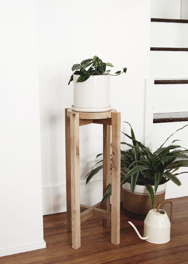 DIY Wood Plant Stand -   18 plants Stand simple ideas