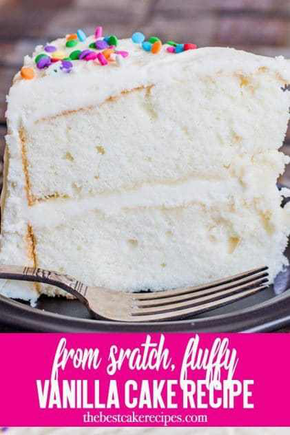 Vanilla Cake Recipe {From Scratch Homemade Cake with Whipped Eggs} -   18 white cake Recipes ideas
