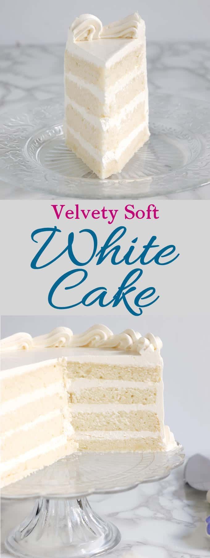 Velvety Soft White Cake -   18 white cake Recipes ideas