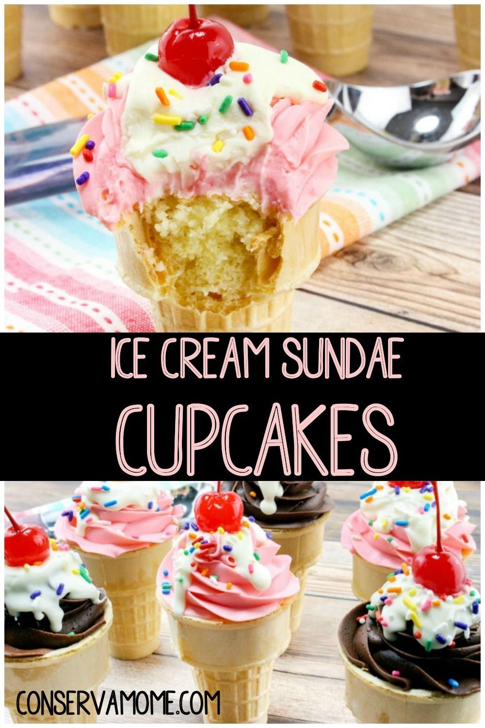 Ice cream sundae Cupcakes -   19 desserts Creative awesome ideas