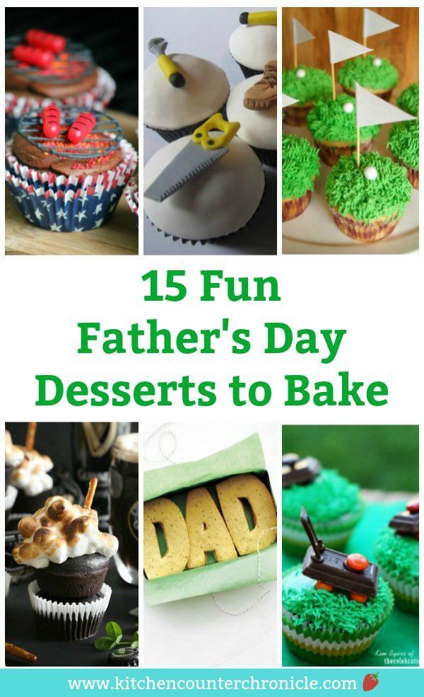 15 Fun Father's Day Desserts to Bake for Dad -   19 desserts Creative awesome ideas