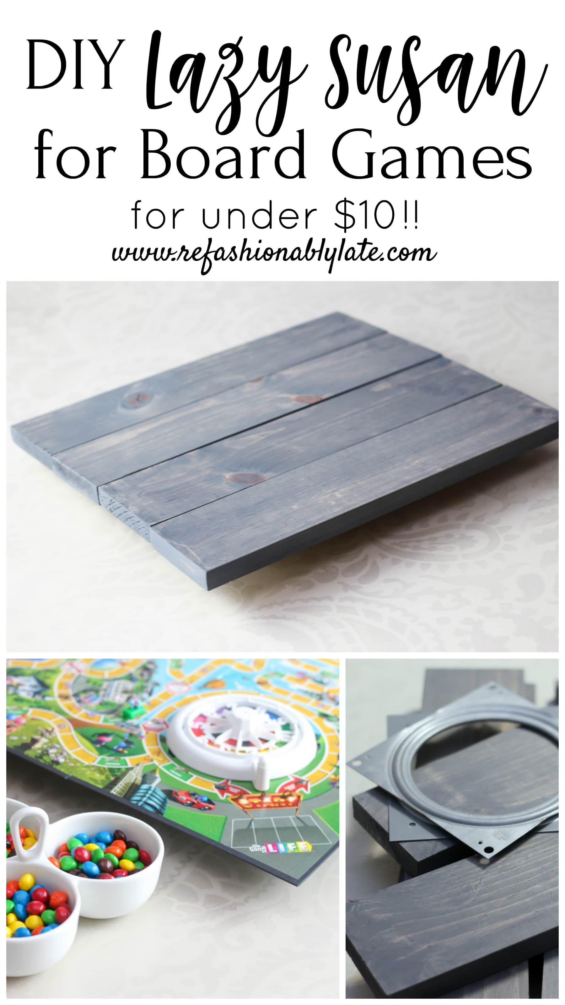 Cheap and Easy DIY Lazy Susan Game Board -   19 diy projects For Mom families ideas