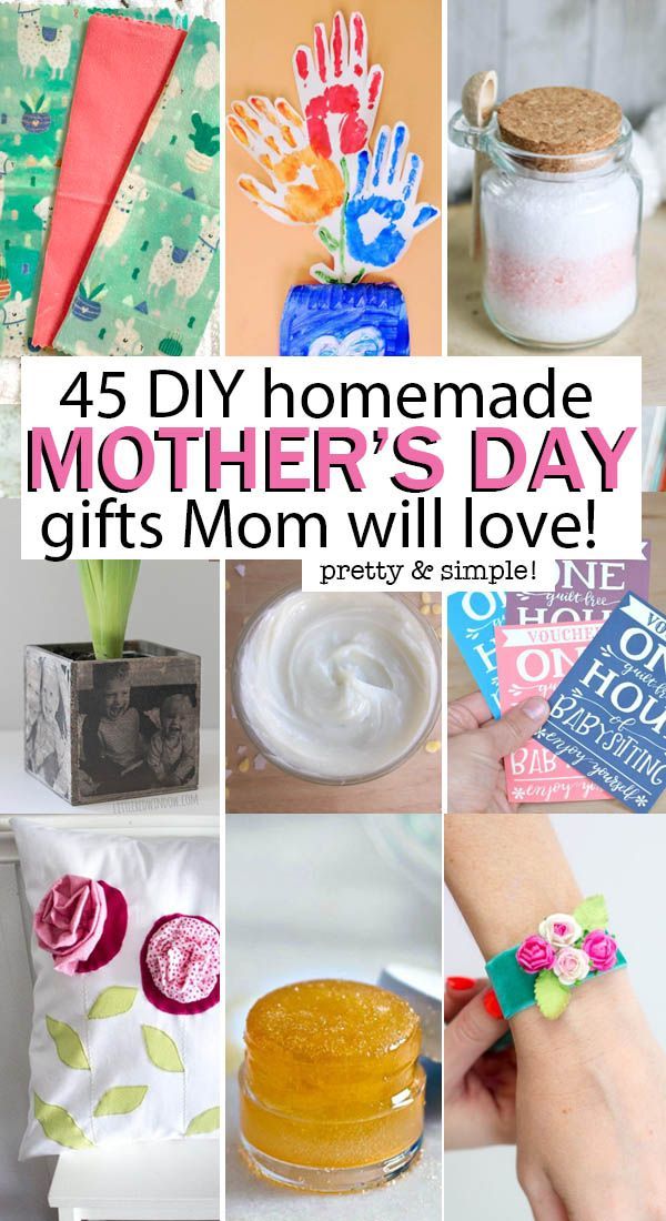 45 Creative DIY Mother's Day Gifts Mom Will Love! -   19 diy projects For Mom families ideas