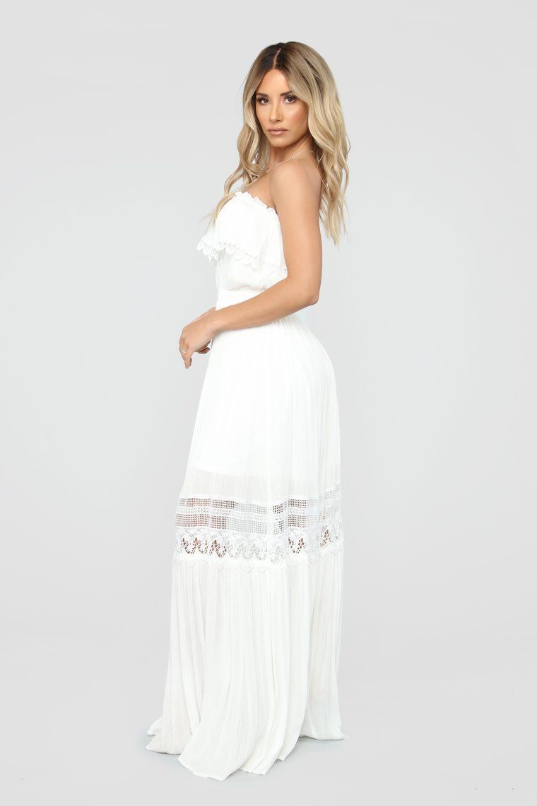 Out Of The City Tube Maxi Dress - White -   19 dress Maxi lace ideas