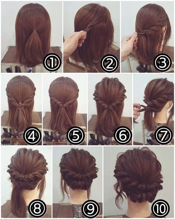Pin on Hair styles -   19 hairstyles Simple coiffures ideas