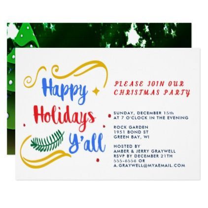 Happy Holidays Y'all, Funny Christmas Design, PRSG Invitation -   19 happy holiday Funny ideas