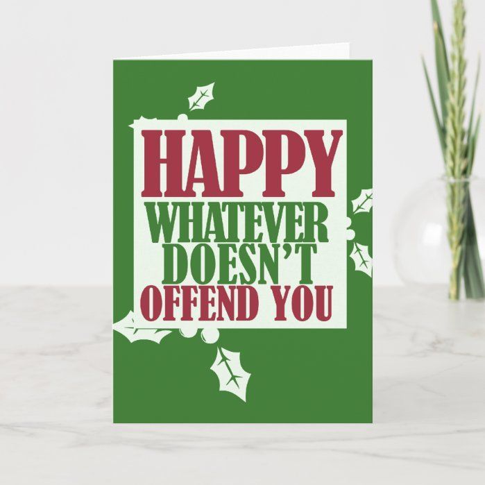 Funny Happy Holidays VS Merry Christmas humor Card -   19 happy holiday Funny ideas