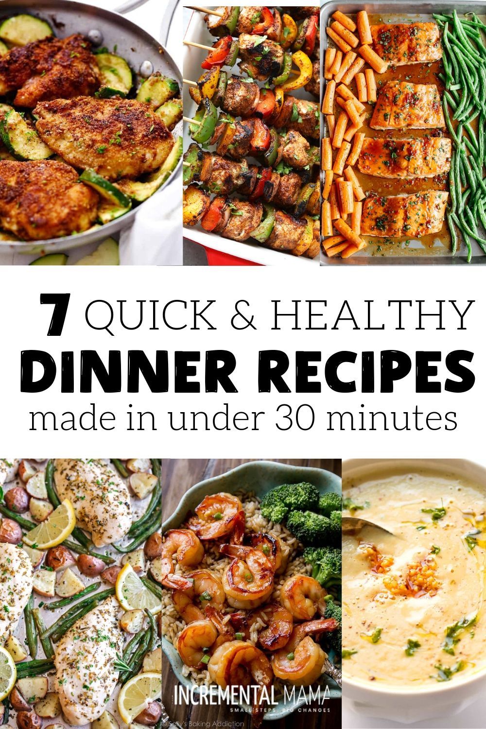 7 Quick & Healthy Dinner Recipes (Under 30 Minutes) -   19 healthy recipes Quick simple ideas