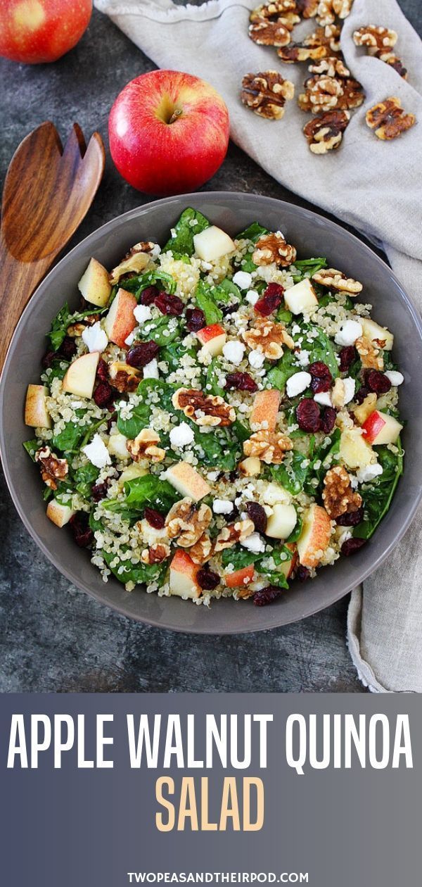 Apple Walnut Quinoa Salad Recipe -   19 healthy recipes Quinoa couscous ideas