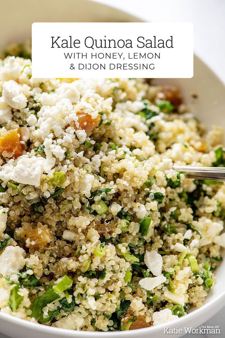Kale Quinoa Salad with Honey, Lemon and Dijon Dressing Recipe -   19 healthy recipes Quinoa couscous ideas