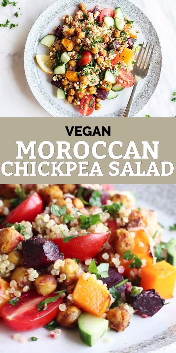 Moroccan Salad with Quinoa and Chickpeas -   19 healthy recipes Quinoa couscous ideas
