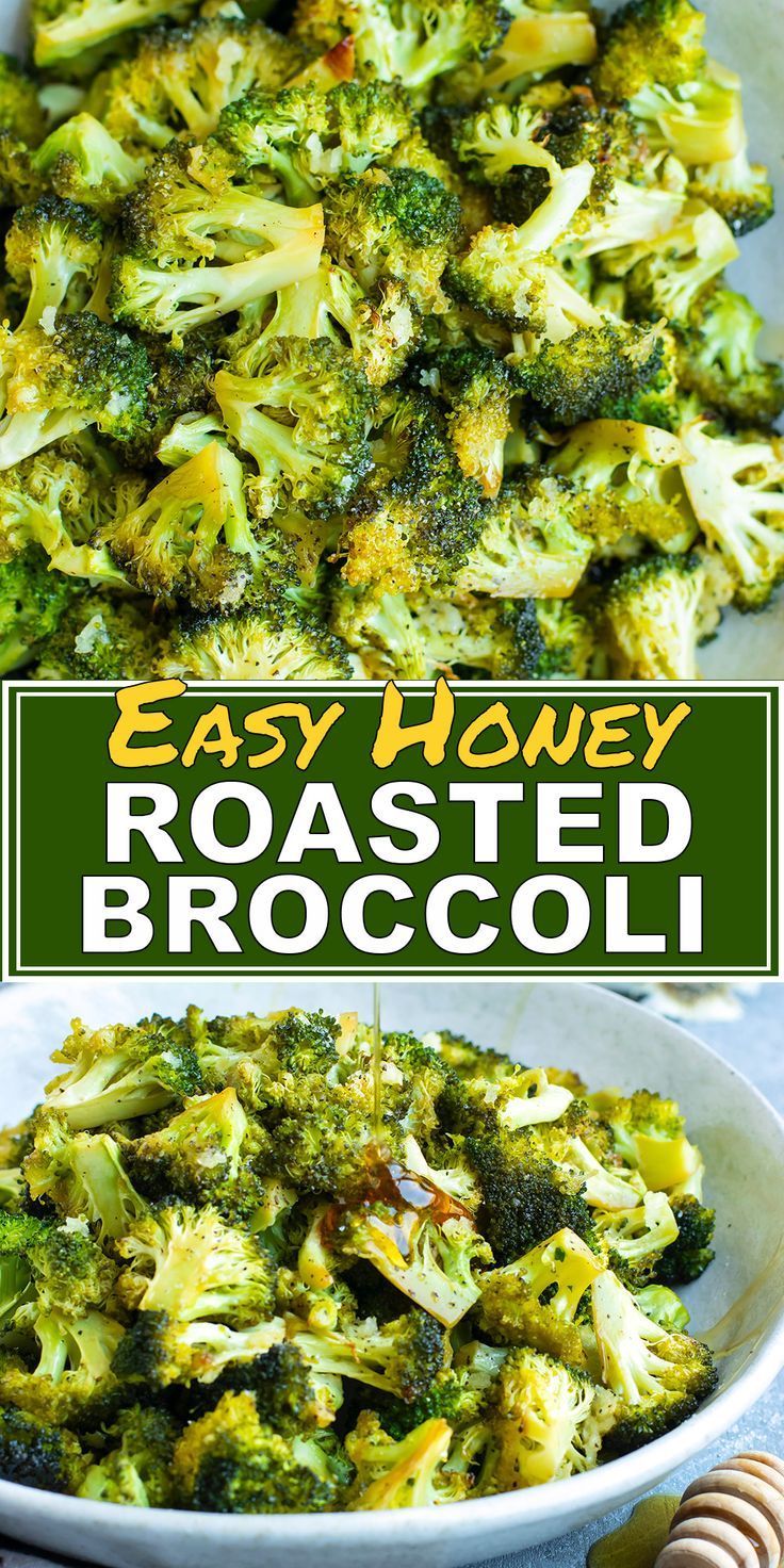 Honey Oven Roasted Broccoli Recipe with Garlic | Low-Carb -   19 healthy recipes Sides veggies ideas