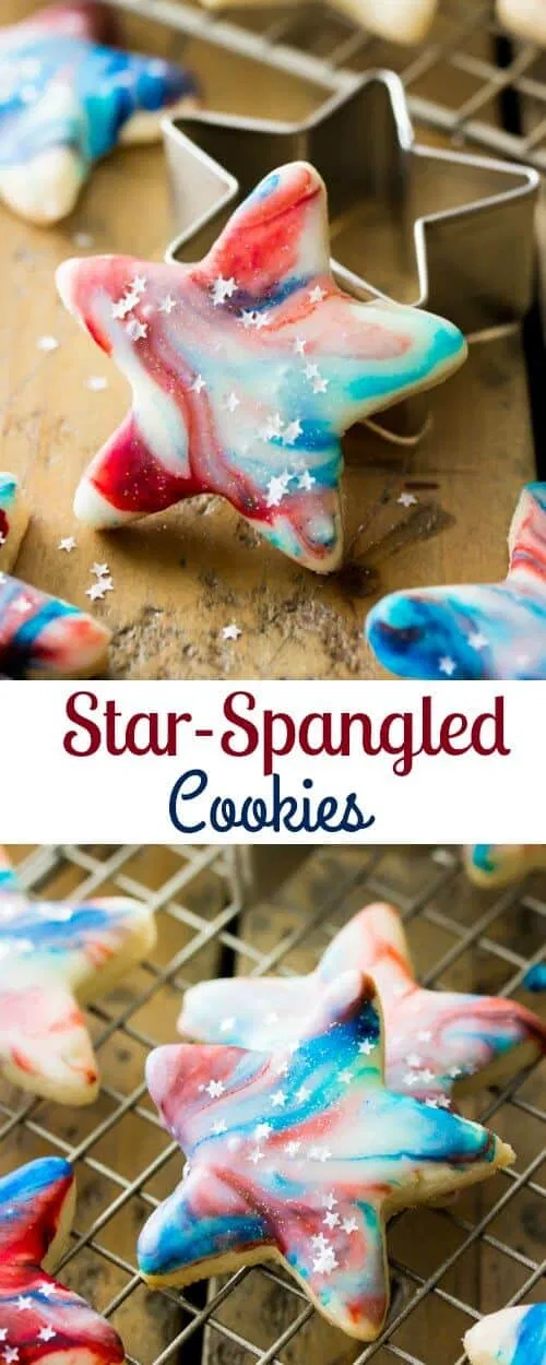 Star-Spangled Cookies - Sugar Spun Run -   19 holiday Recipes 4th of july ideas