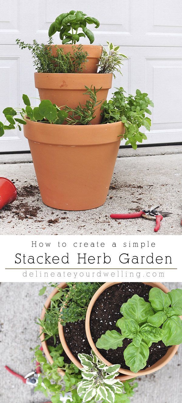 Rental : Stacked Herb Garden -   19 planting Patio garden ideas