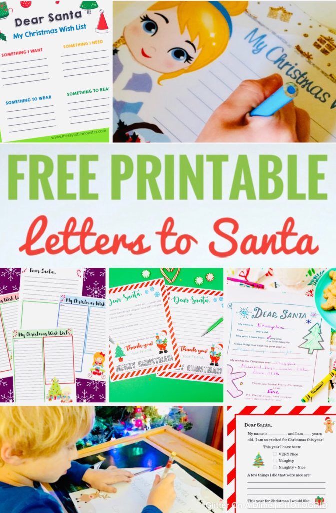 Free Printable Santa Lists and Letters - Glitter On A Dime -   20 holiday Activities letters ideas