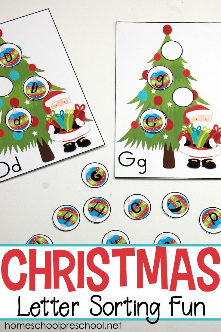 Free Christmas Tree Letter Matching Alphabet Game -   20 holiday Activities letters ideas