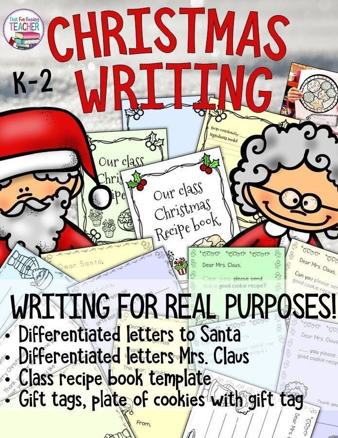 Christmas writing - letters to Santa, Mrs. Claus -   20 holiday Activities letters ideas