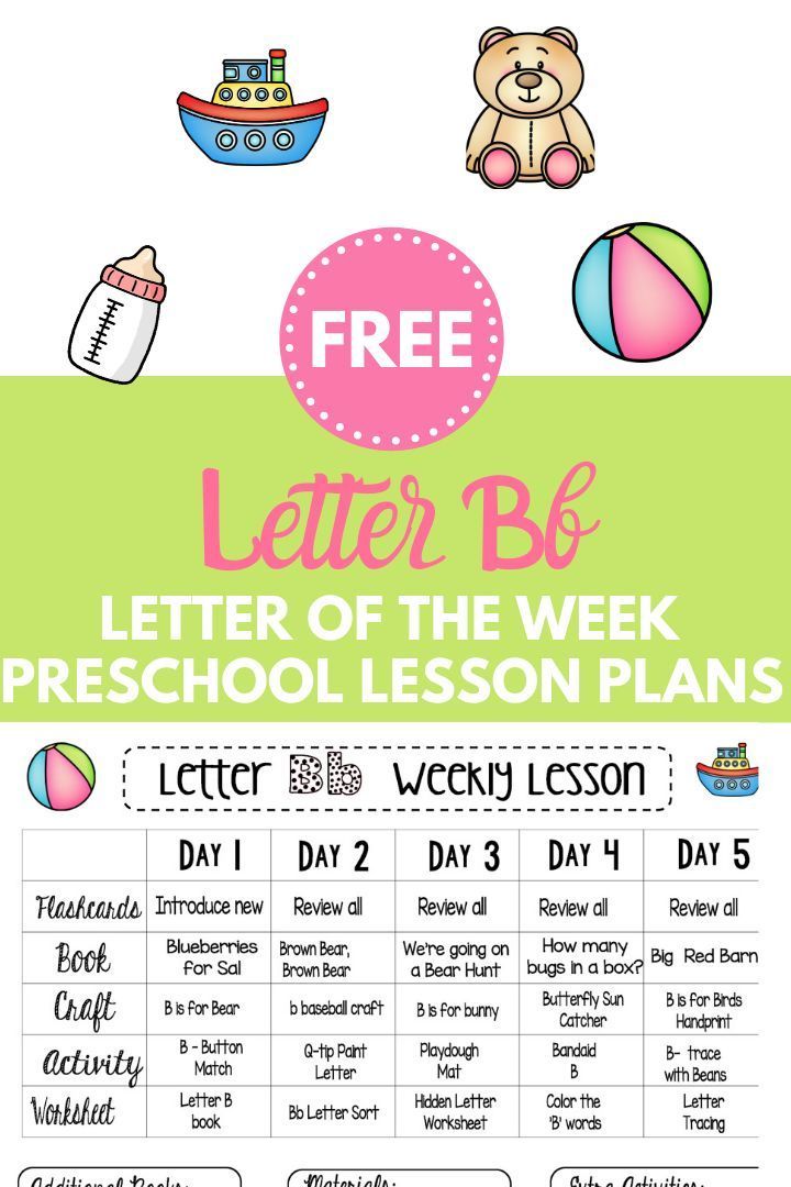 Letter B Weekly Lesson Plan - Letter of the Week (2) - This Crafty Mom -   20 holiday Activities letters ideas