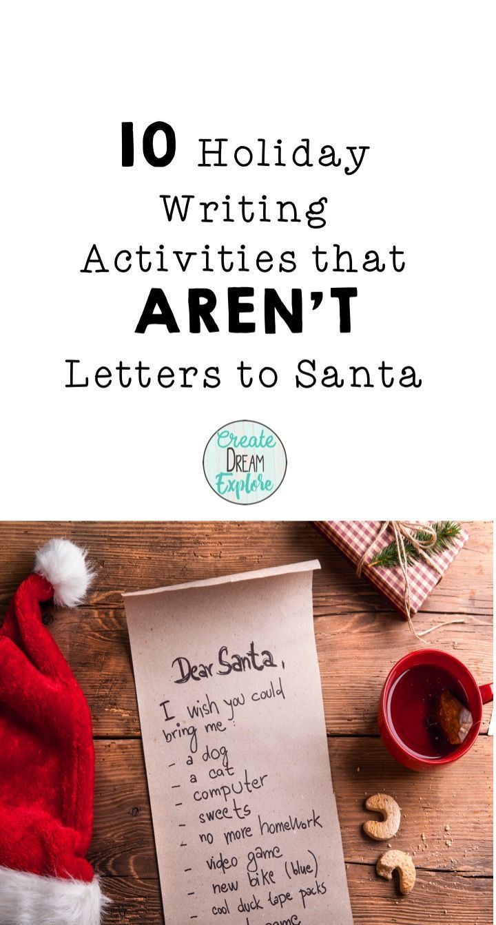 10 Holiday Writing Activities that Aren't Santa Letters - Create Dream Explore -   20 holiday Activities letters ideas