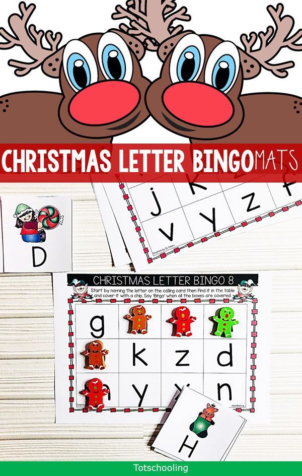 Christmas Alphabet Bingo Game -   20 holiday Activities letters ideas
