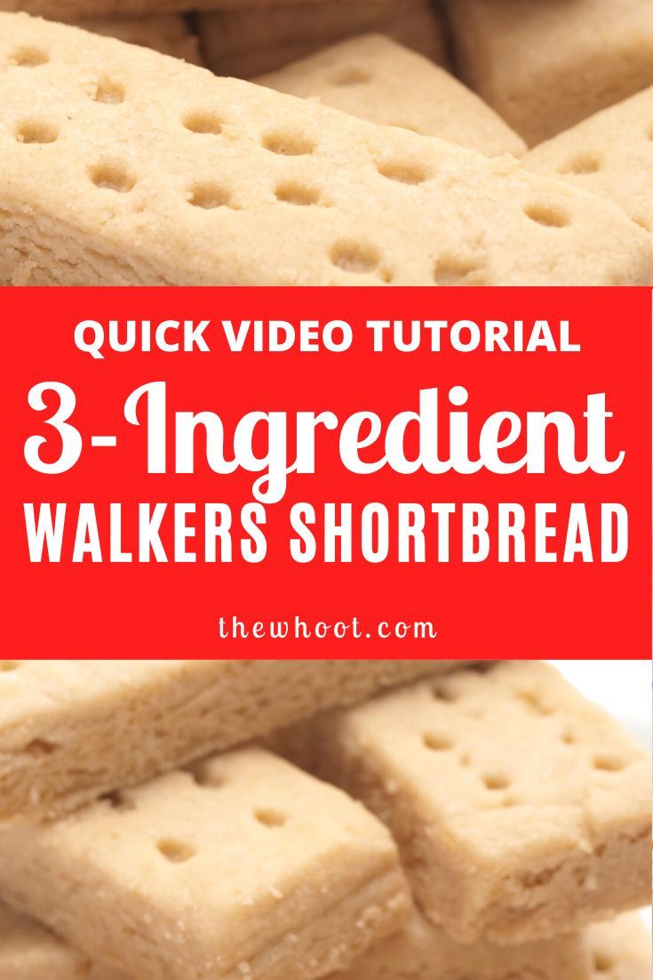 Copycat Walkers Shortbread Recipe 3 Ingredients | The WHOot -   21 cake ingredients shortbread cookies ideas