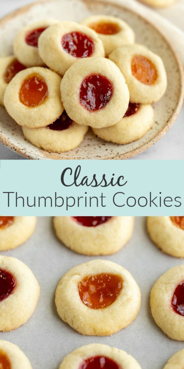 Thumbprint Cookies -   21 cake ingredients shortbread cookies ideas
