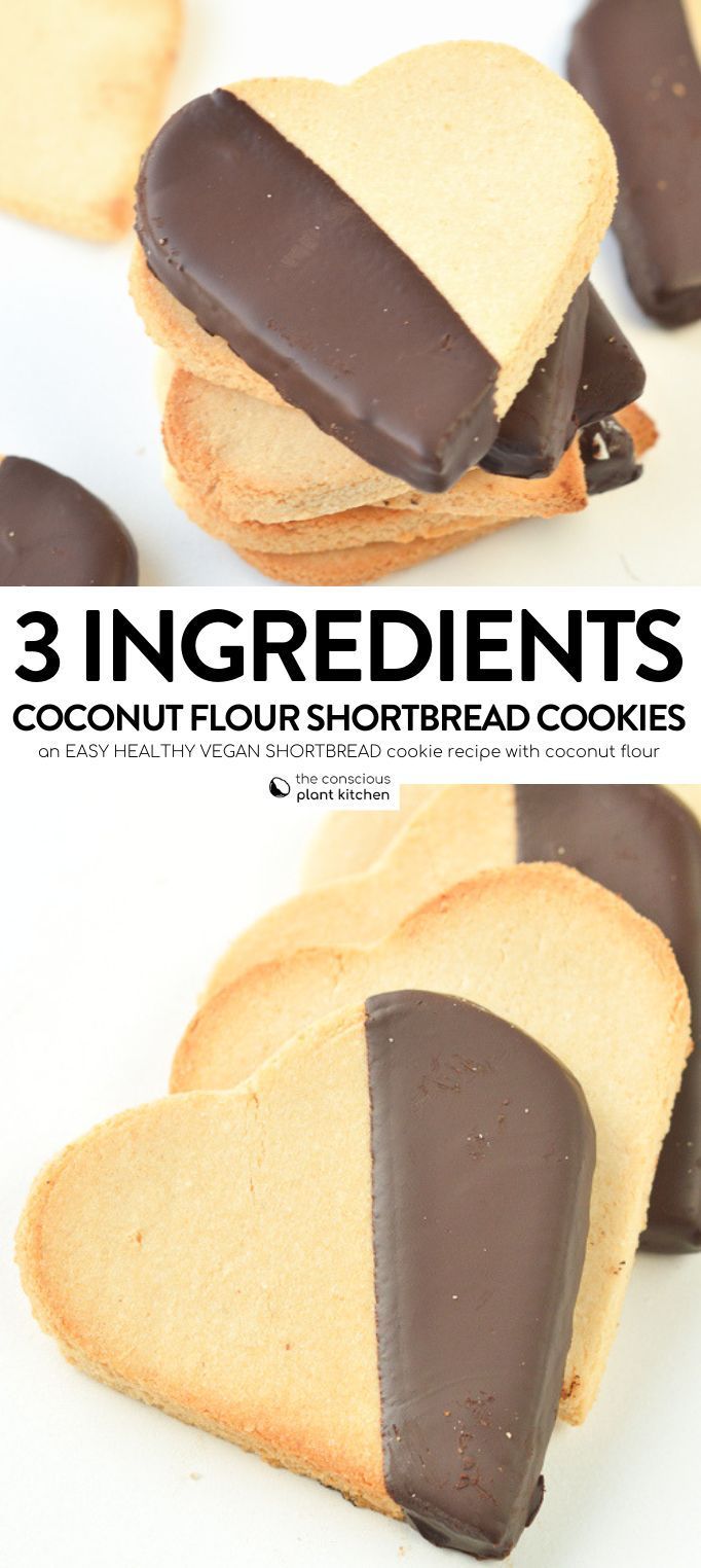 3-ingredient Coconut Flour shortbread cookies - The Conscious Plant Kitchen -   21 cake ingredients shortbread cookies ideas