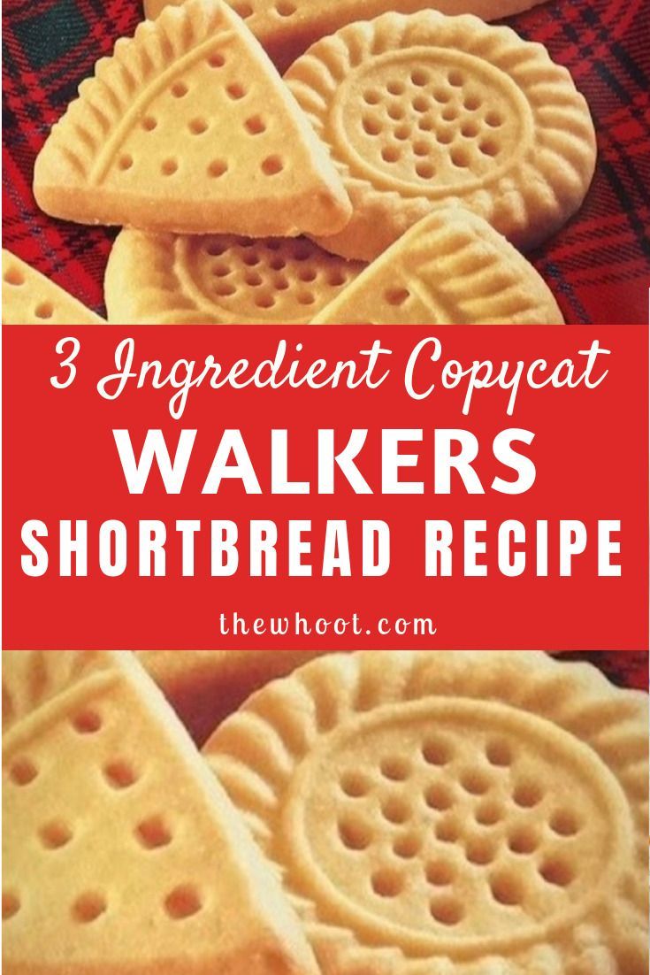 Copycat Walkers Shortbread Recipe 3 Ingredients | The WHOot -   21 cake ingredients shortbread cookies ideas