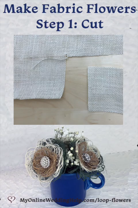Easy DIY Burlap Fabric Flowers -   21 fabric crafts Videos flowers ideas