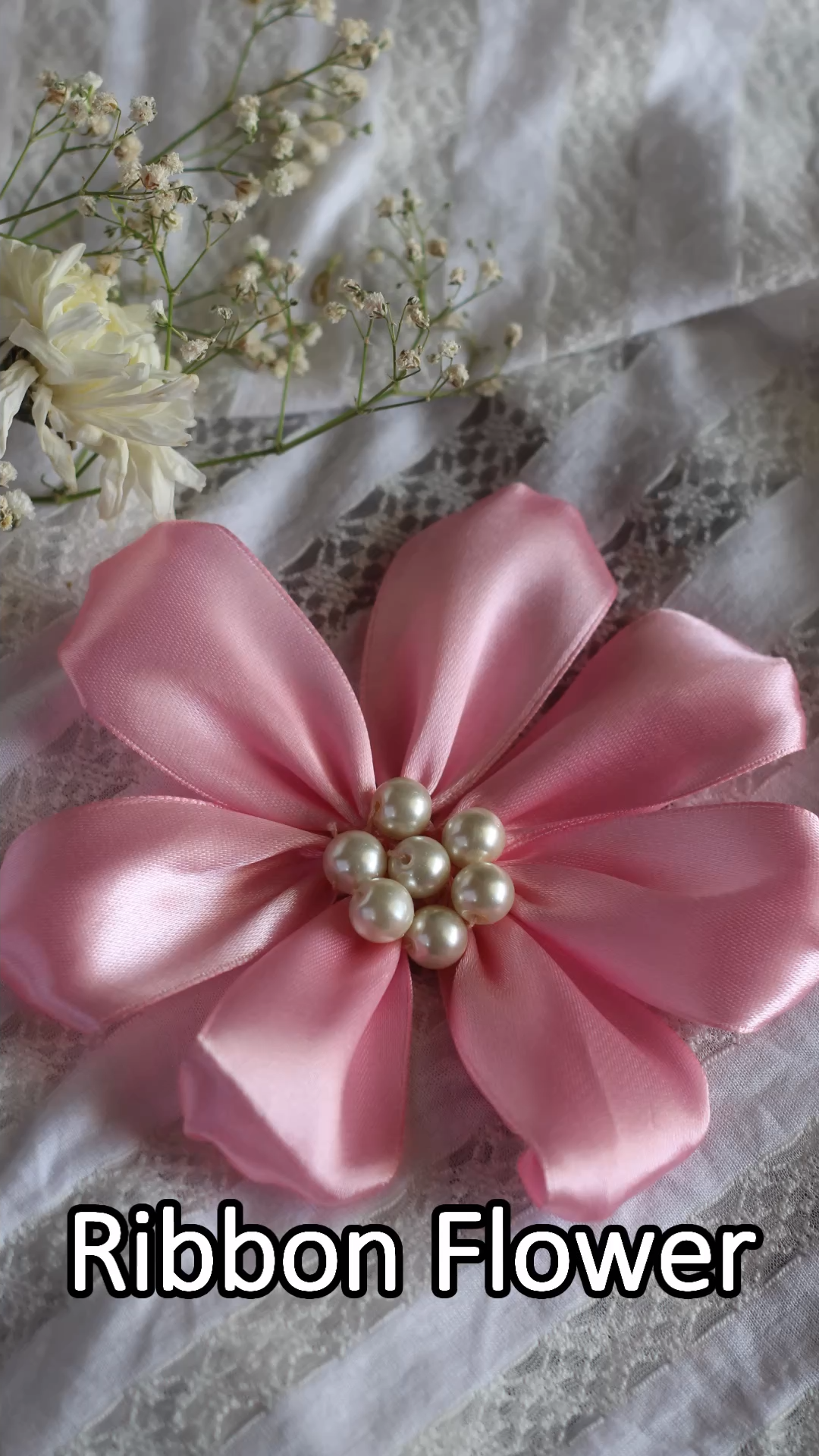 Ribbon Flower -   21 fabric crafts Videos flowers ideas