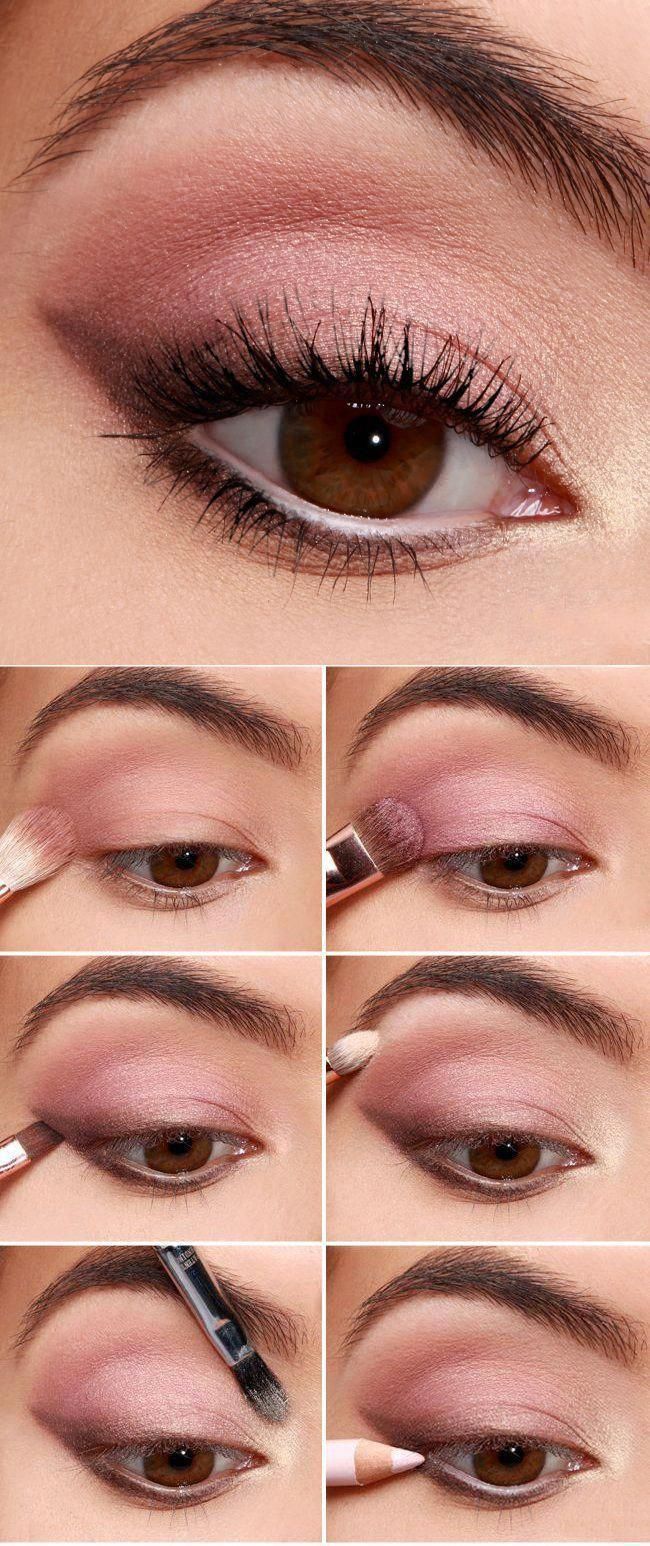 10 tutoriales para maquillar tus ojos del color m?s femenino -   13 makeup Ojos paso a paso ideas
