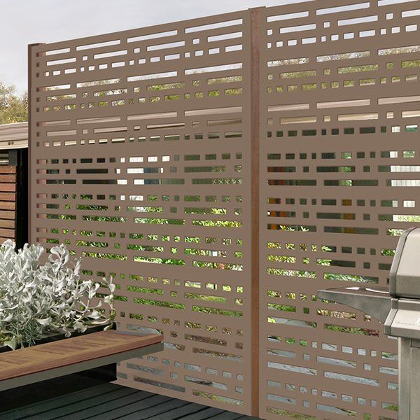 Bungalow Rose 2 ft. H x 4 ft. W Farragut Decorative Polypropylene Privacy Screen | Wayfair -   15 garden design Contemporary privacy screens ideas