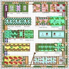 Vegetable Garden Plans, Designs + Layout Ideas | Family Food Garden -   15 garden design Family layout ideas