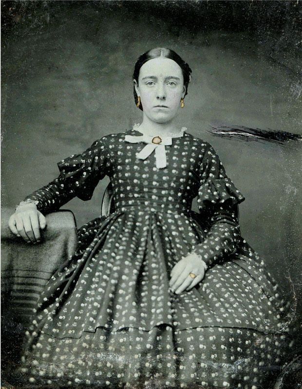 Details about CIVIL WAR ERA 1/6 PLATE AMBROTYPE PHOTO OF A YOUNG WOMAN IN CRINOLINE DRESS -   15 hairstyles Vintage civil wars ideas