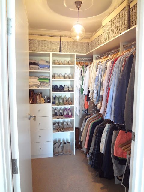 20 Incredible Small Walk-in Closet Ideas & Makeovers | The Happy Housie -   15 room decor Shelves closet ideas